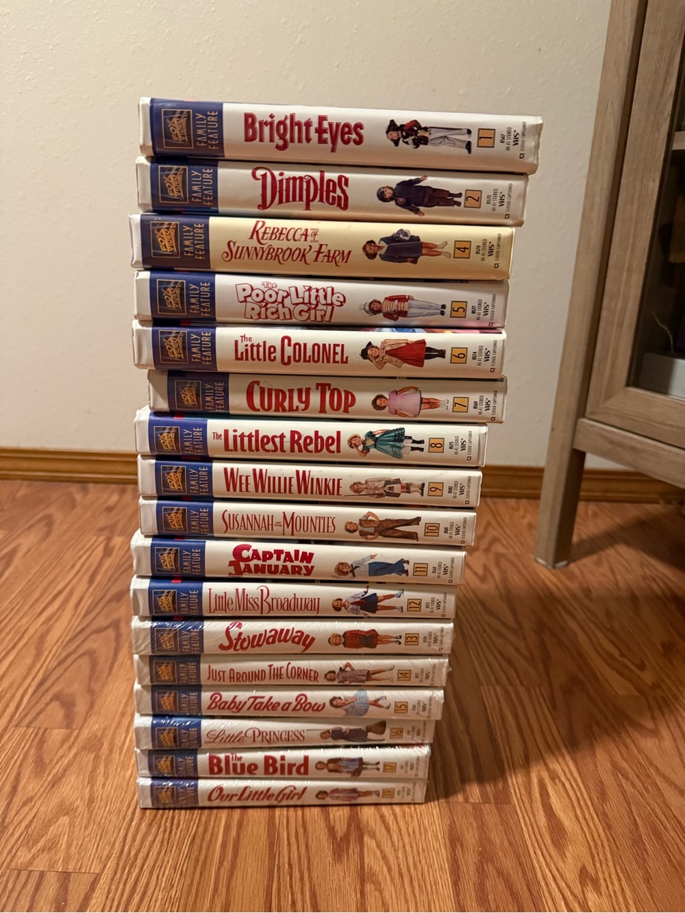 Shirley Temple VHS tapes